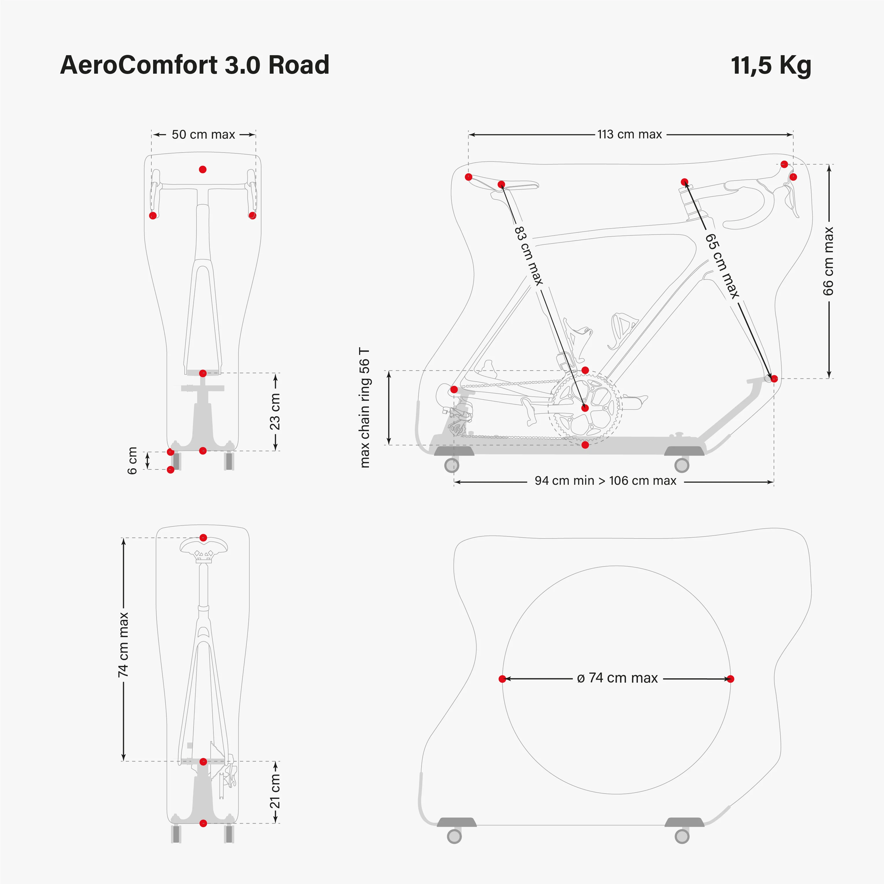 AEROCOMFORT 3.0 ROAD BIKE TRAVEL BAG - Image 8