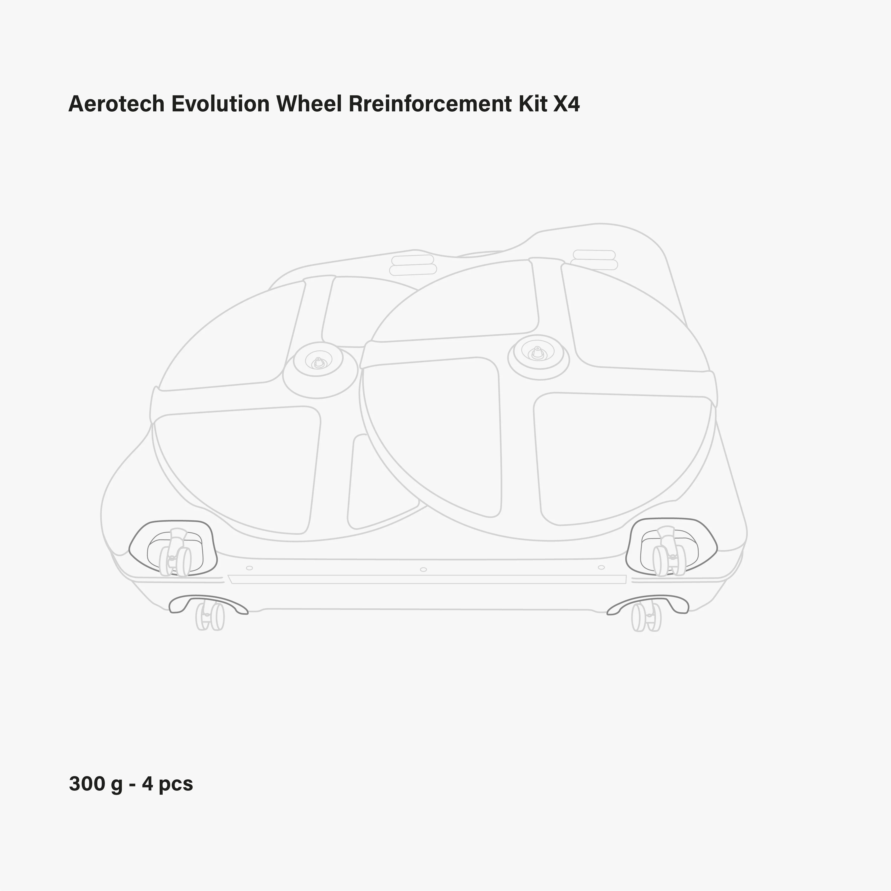 AEROTECH EVOLUTION X TSA WHEEL REINFORCEMENT KIT - Image 3