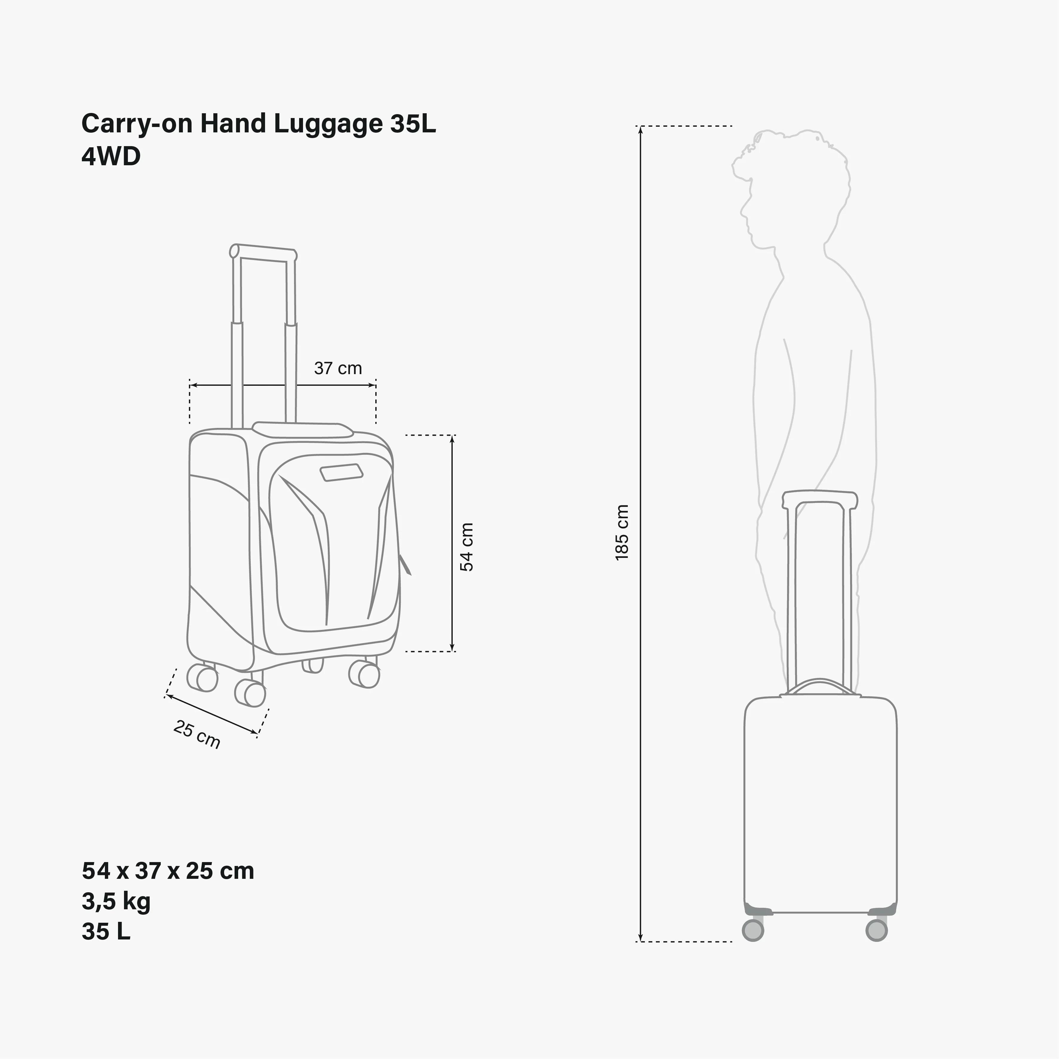 CABIN LUGGAGE 35L - 4WD - Image 8
