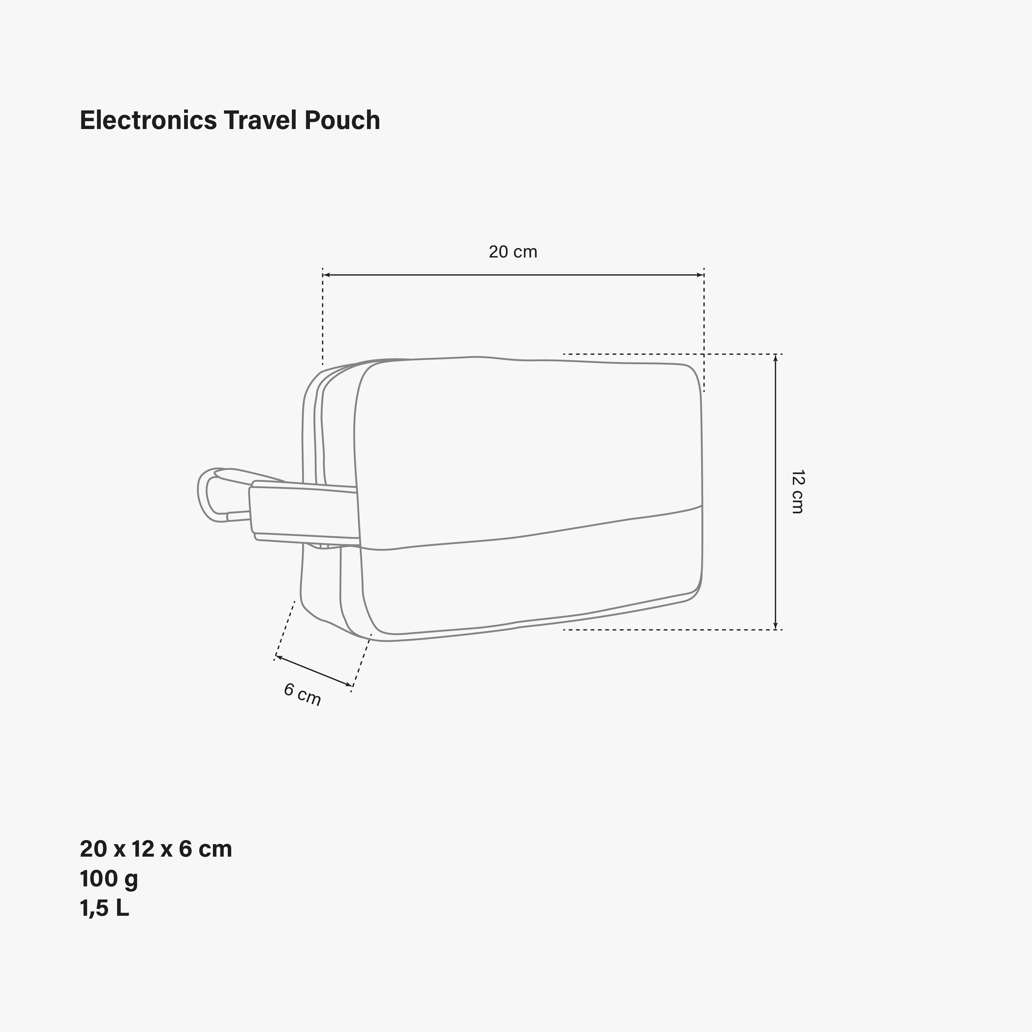 ELECTRONICS TRAVEL POUCH - Image 8