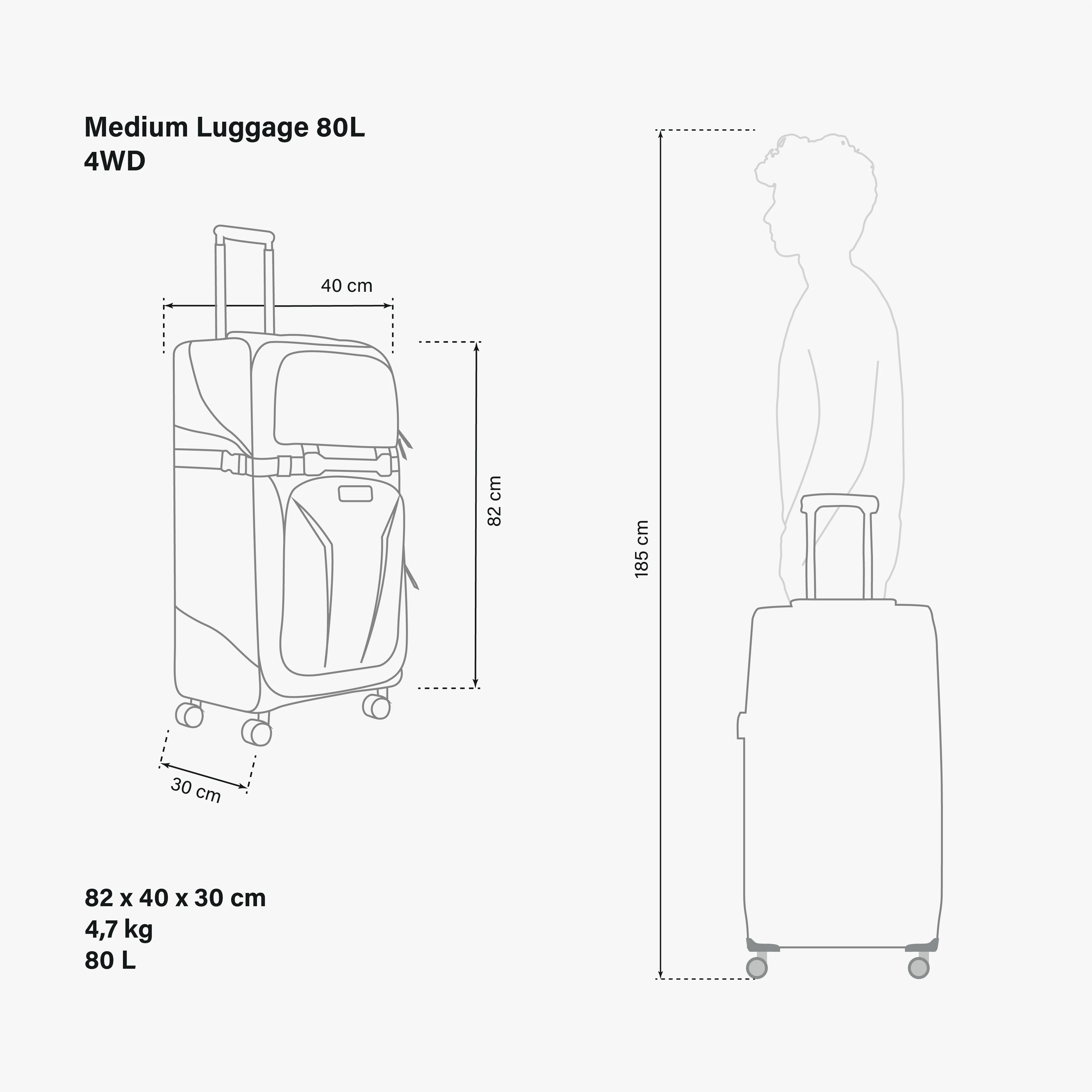 LUGGAGE 80L 4WD - VEGAN LEATHER SYNERSKIN™ - Image 12