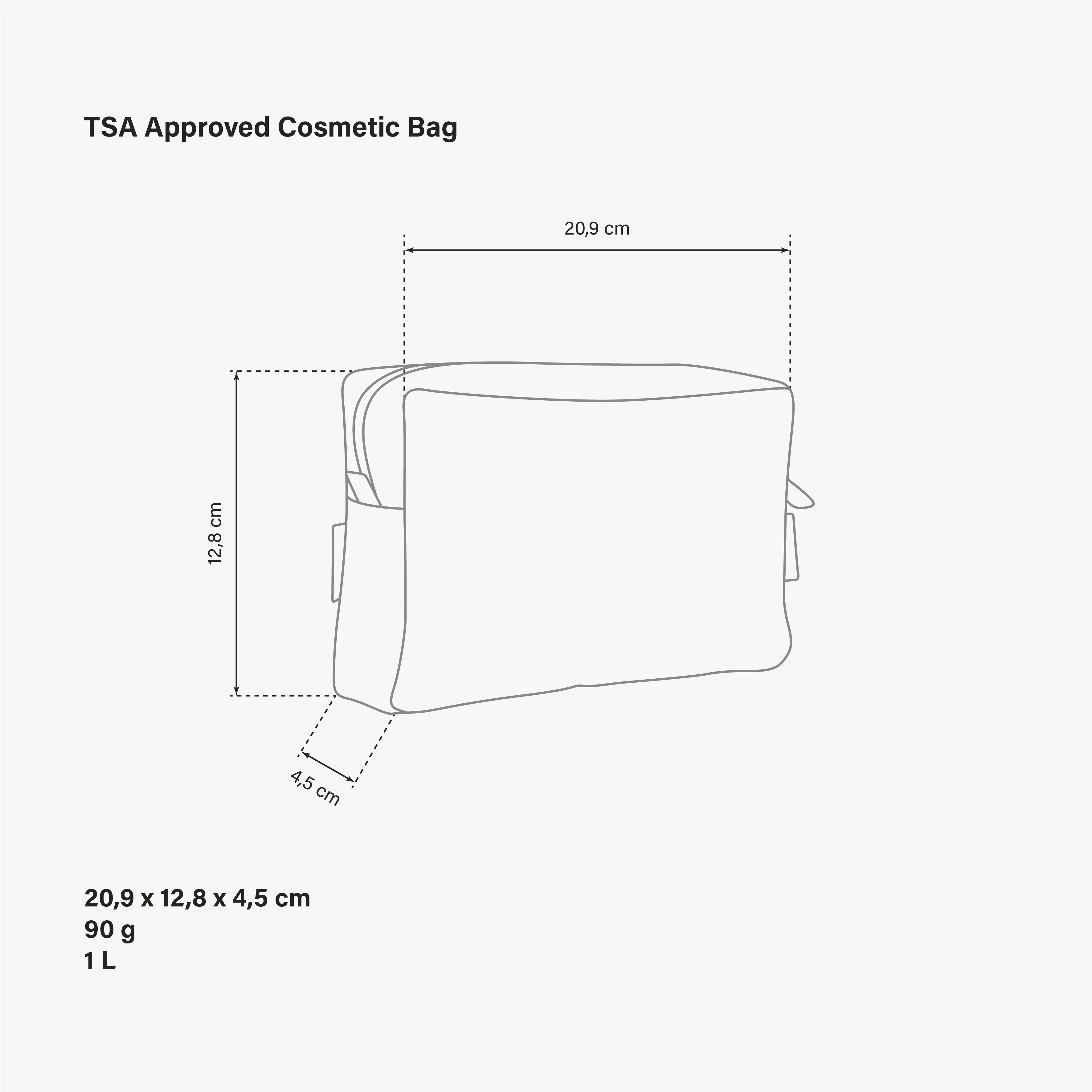 TSA APPROVED COSMETIC BAG - Image 7