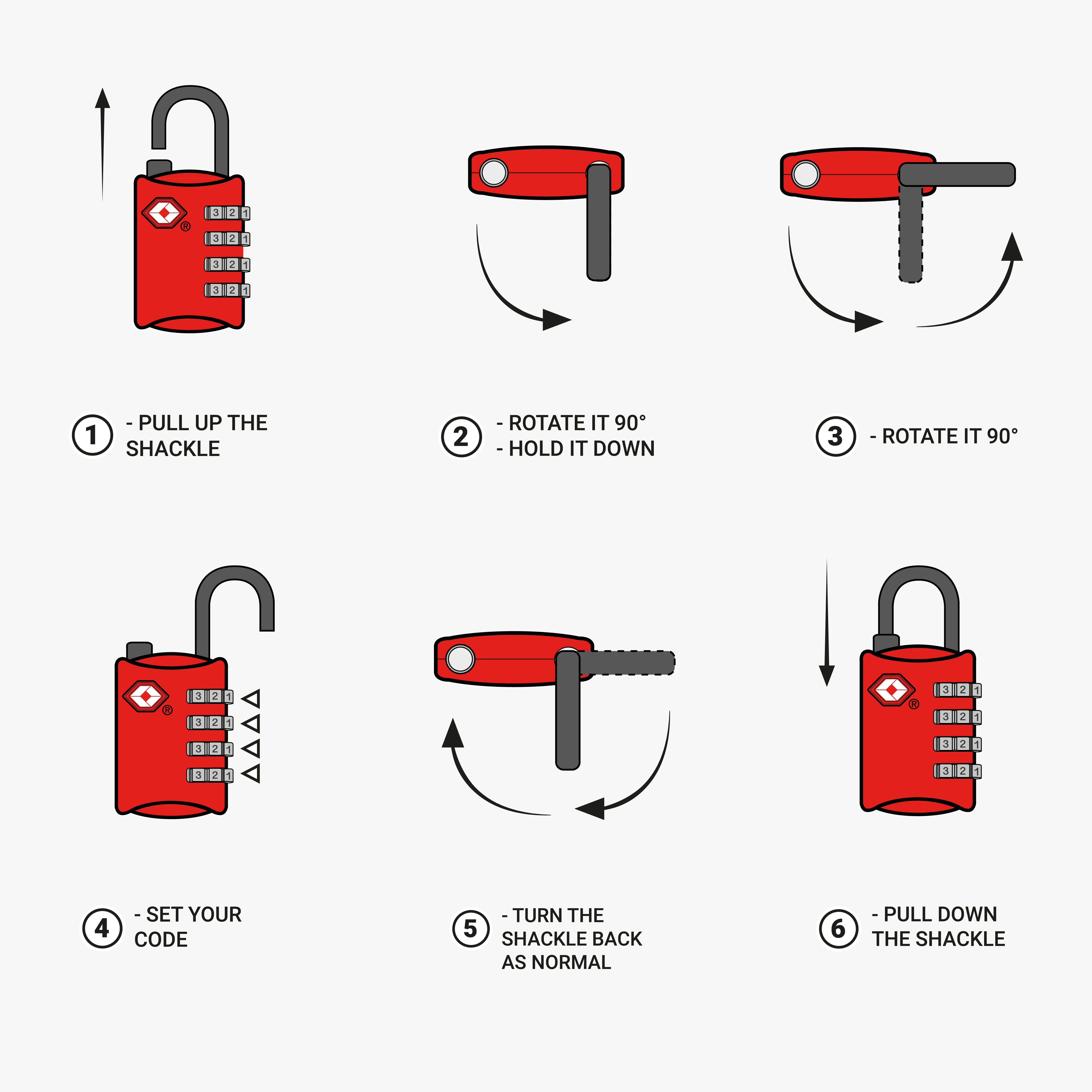 TSA LUGGAGE PADLOCK - Image 6